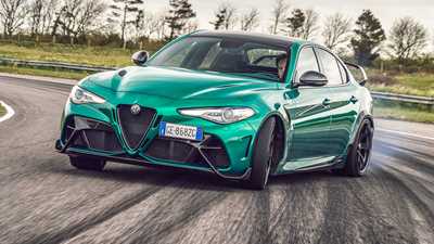 Alfa Giulia GTAm sideways