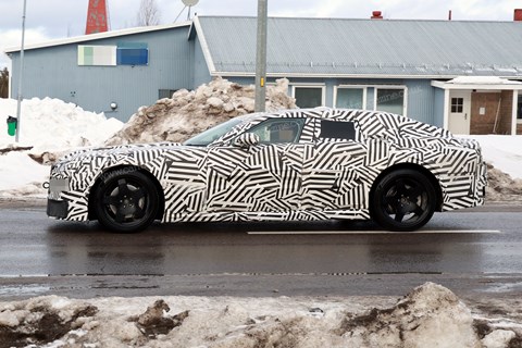 Jaguar Type 00 prototype spyshots side profile