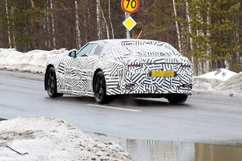 Low-rider, long body: it's the new electric Jaguar GT